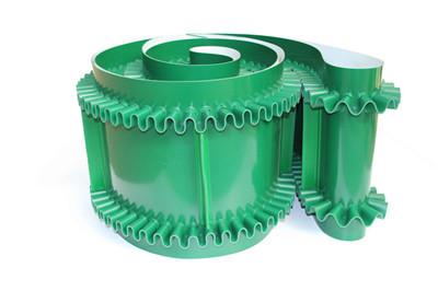 PVC裙邊擋板輸送帶_濟南安耐皮帶