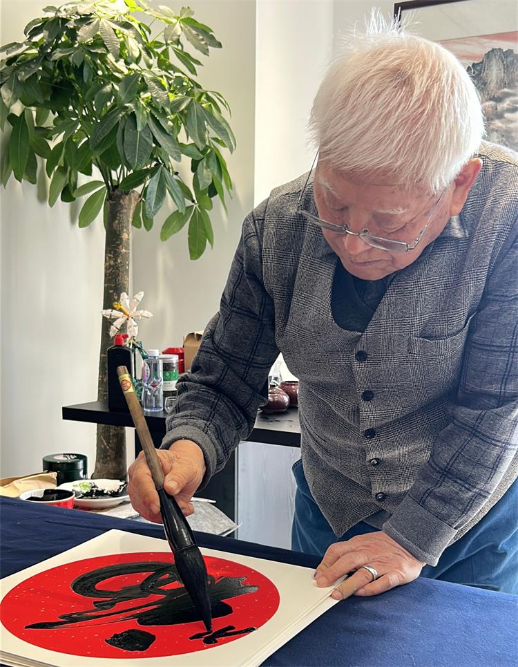 書畫家走進濟南安耐-6